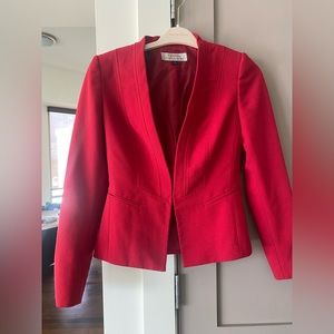 Red Tahari ASL blazer 
Size 2